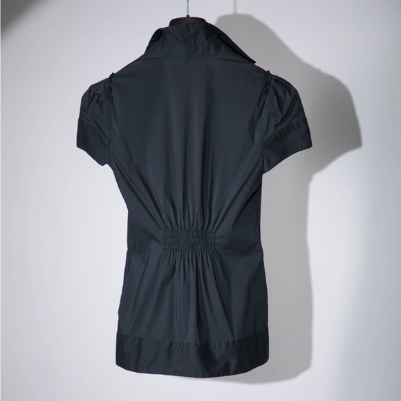 BCBG MAXAZRIA Short Sleeve Shirt Top - Size S - Picture 2 of 7